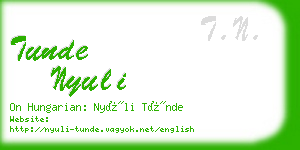 tunde nyuli business card